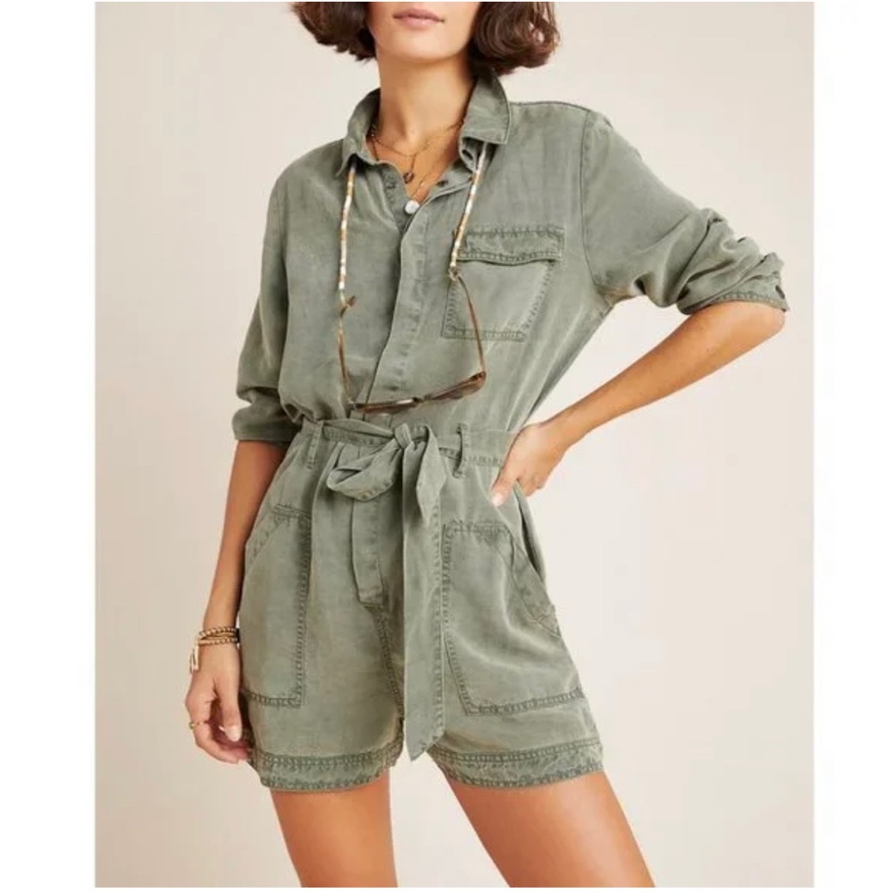 Anthropologie Dear John Devon Utility Romper
